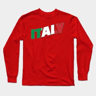 Italy Vintage style retro souvenir Long Sleeve T-Shirt